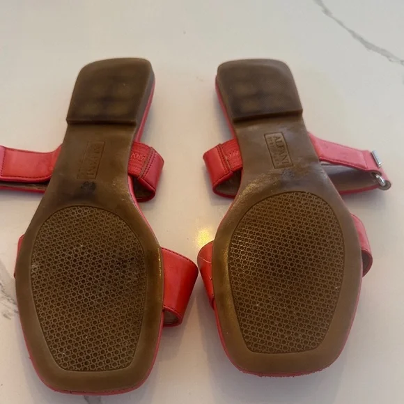 Alfani Step Flex Red Women's Double-Strap Slide Sandals - Picture 4 of 5